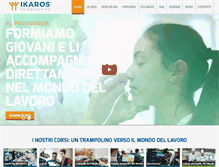 Tablet Screenshot of fondazioneikaros.org